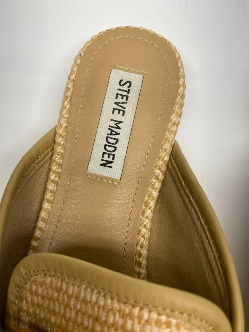 Steve Madden Women's Fortunate Raffia Loafer Sz 8.5